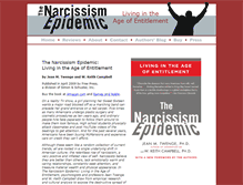 Tablet Screenshot of narcissismepidemic.com